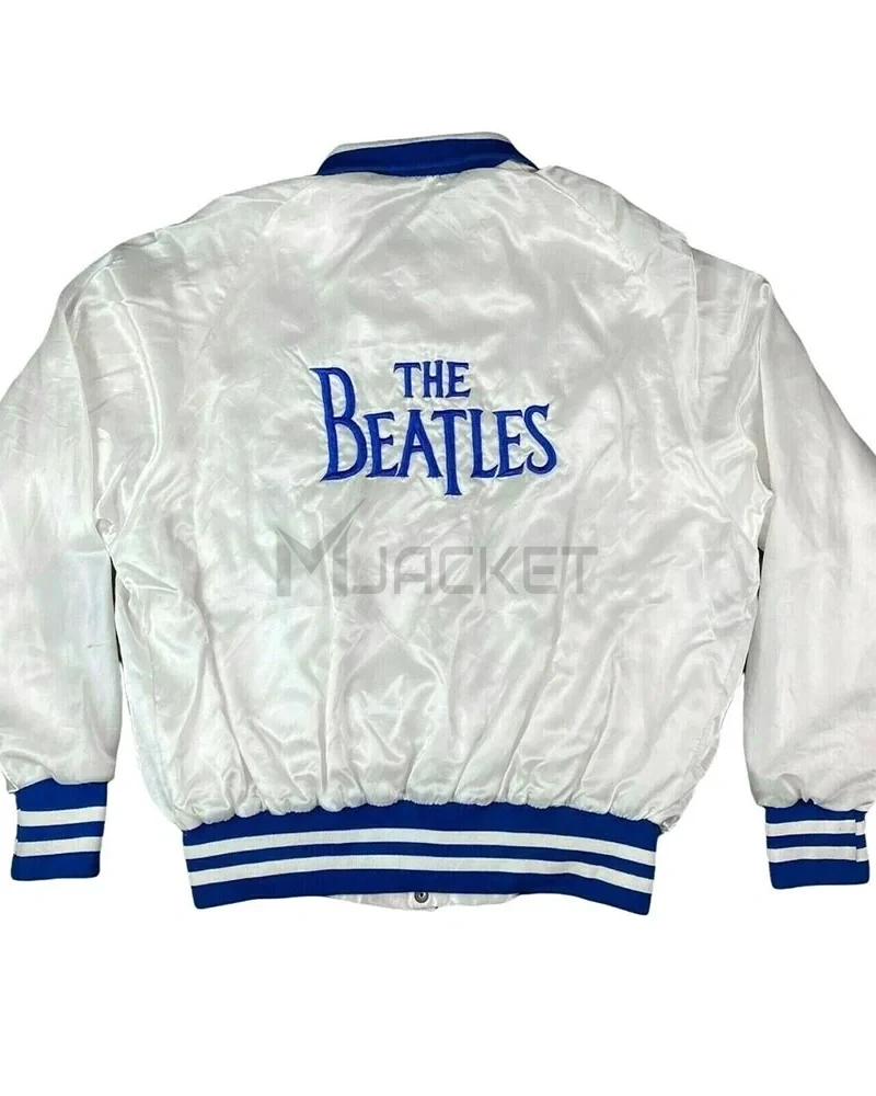 The Beatles 80s Bomber Satin Jacket - image 4