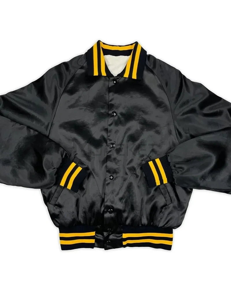 The Beatles 80s Bomber Satin Jacket - image 6