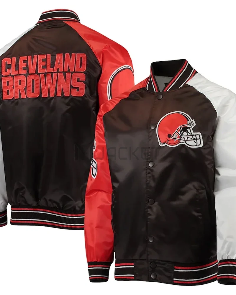 The Reliever Cleveland Browns Satin Jacket - image 3
