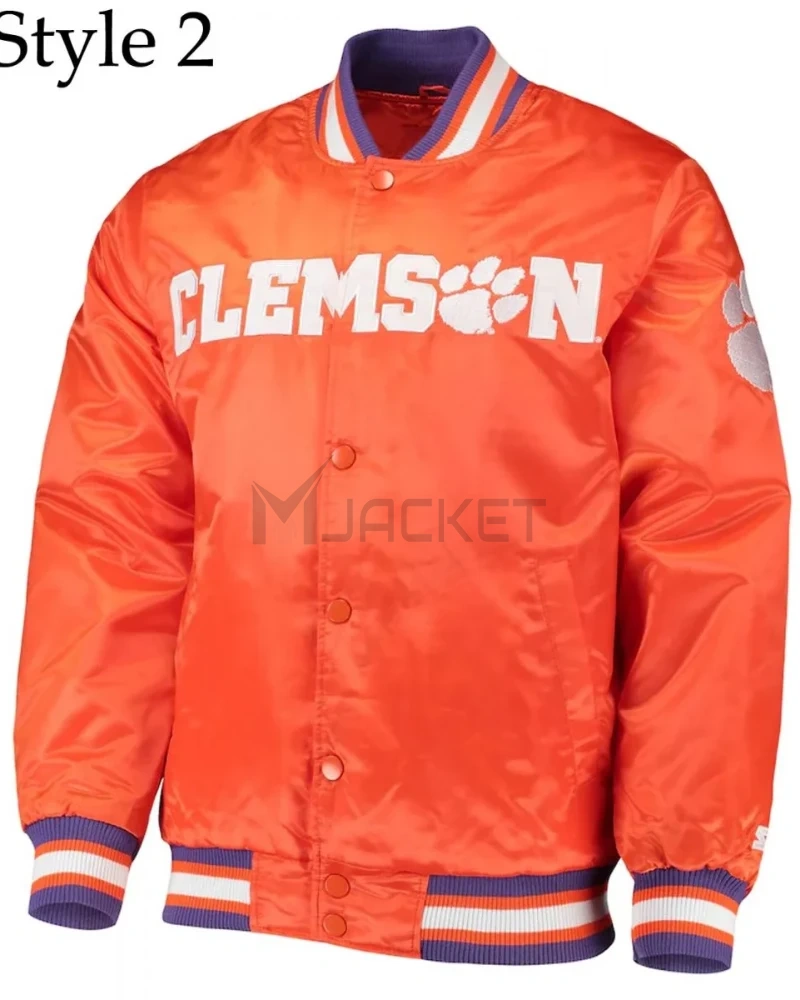 Tigers The Legend Clemson Bomber Satin Jacket - image 2
