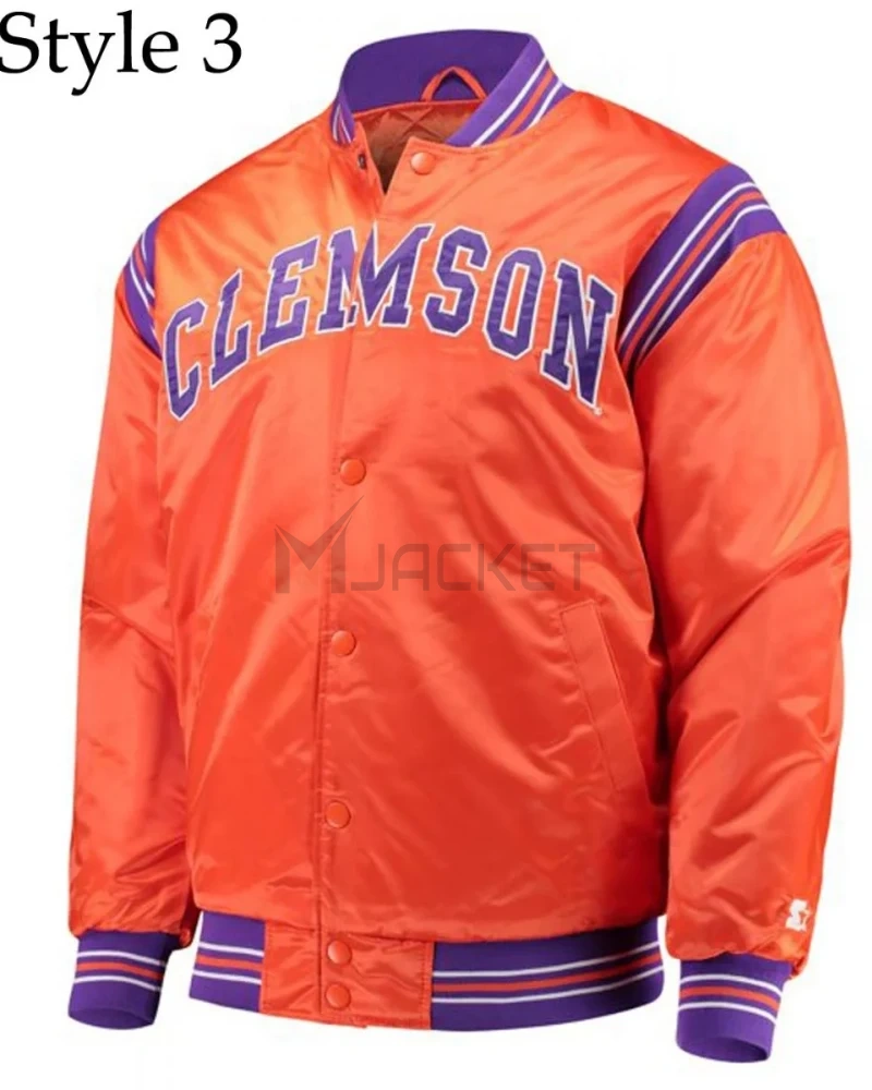 Tigers The Legend Clemson Bomber Satin Jacket - image 3