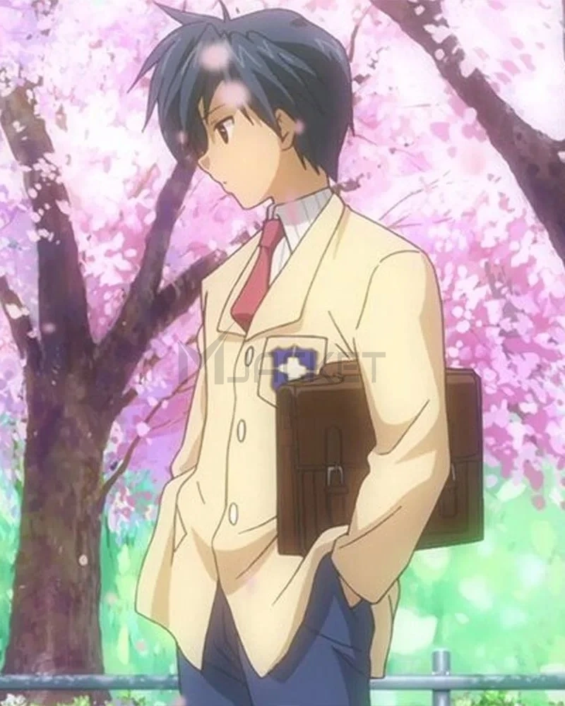 Tomoya Okazaki Clannad Off White High School Jacket - image 2