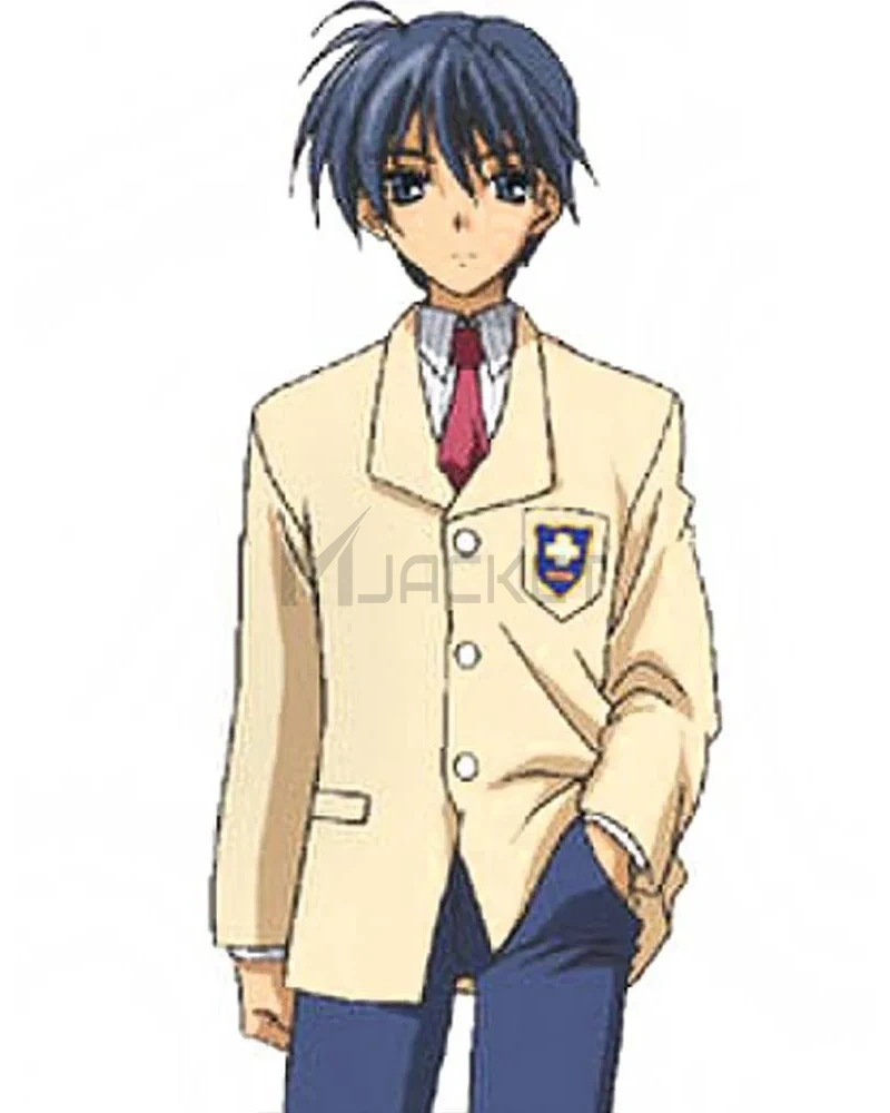 Tomoya Okazaki Clannad Off White High School Jacket - image 5