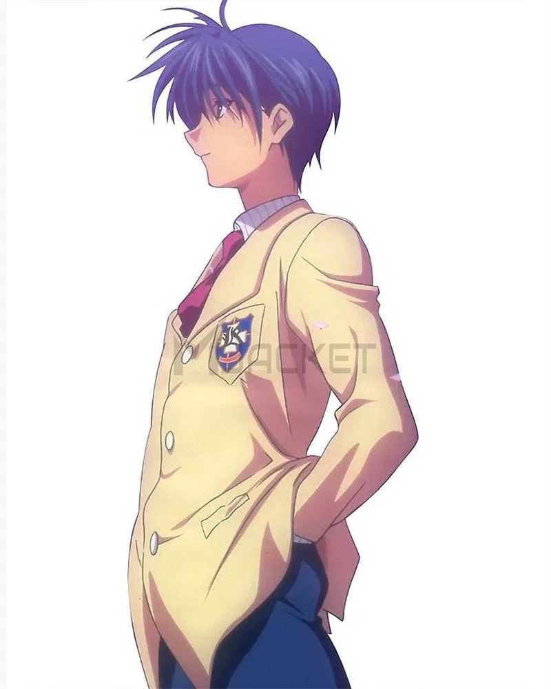 Tomoya Okazaki Clannad Off White High School Jacket - image 7