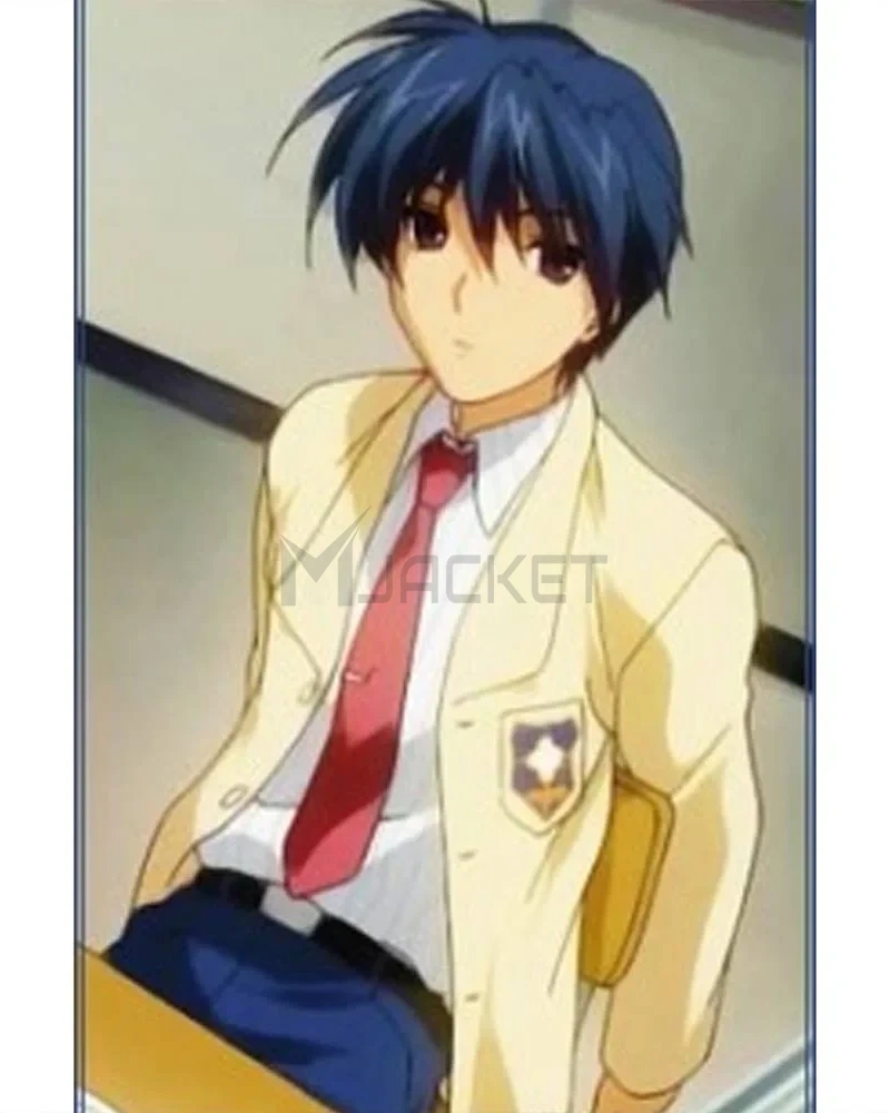 Tomoya Okazaki Clannad Off White High School Jacket - image 8