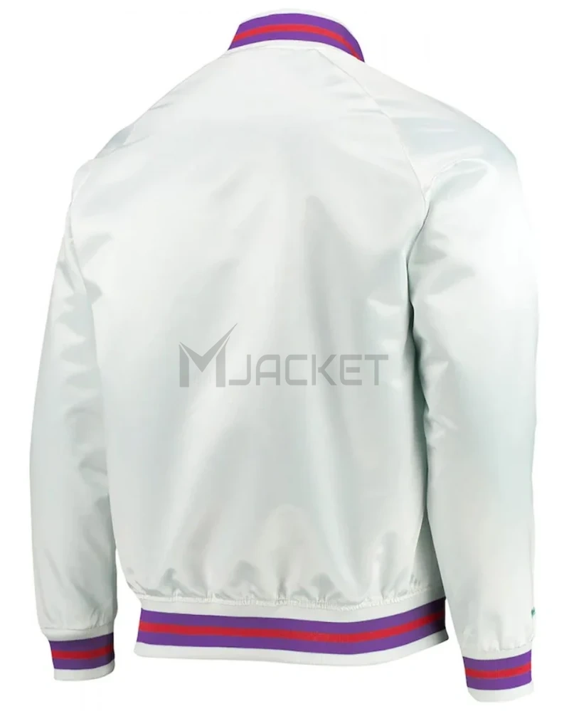 Toronto Raptors Hardwood Classics Full-Snap White Jacket - image 2