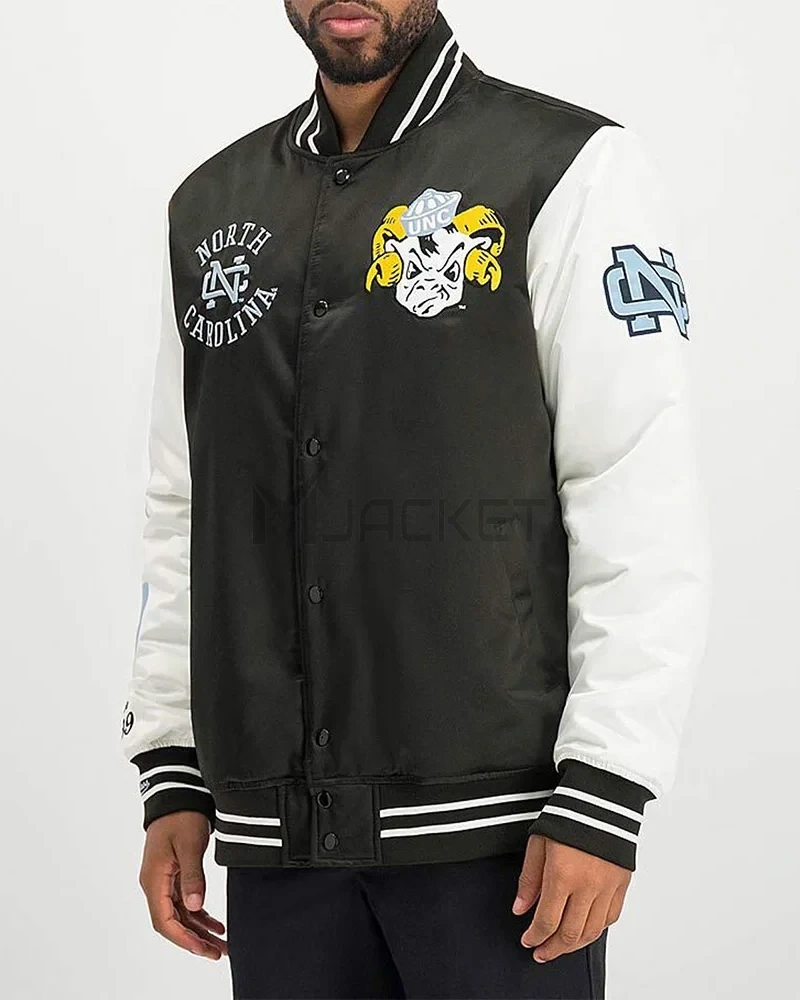 University of North Carolina Tar Heels White and Black Jacket - image 1