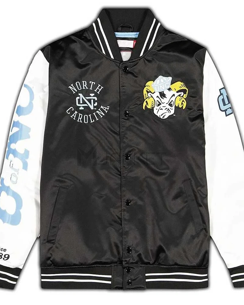 University of North Carolina Tar Heels White and Black Jacket - image 3