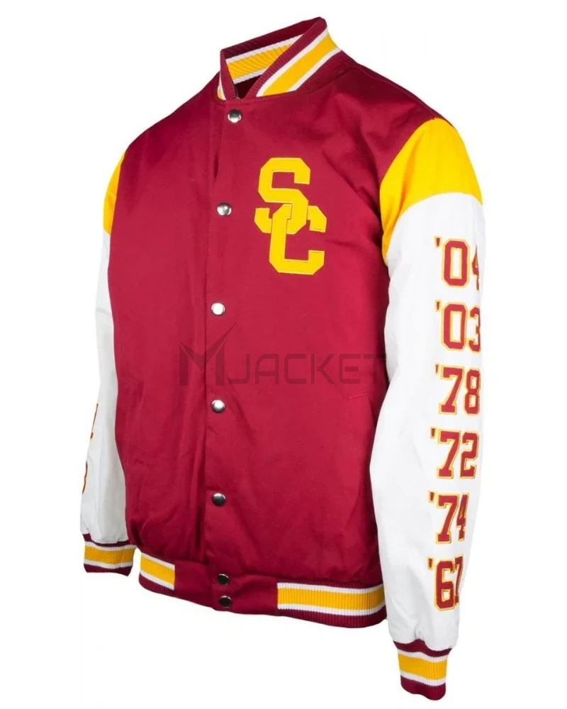 USC Trojans Cardinal SC Interlock Elite Cotton Jacket - image 1