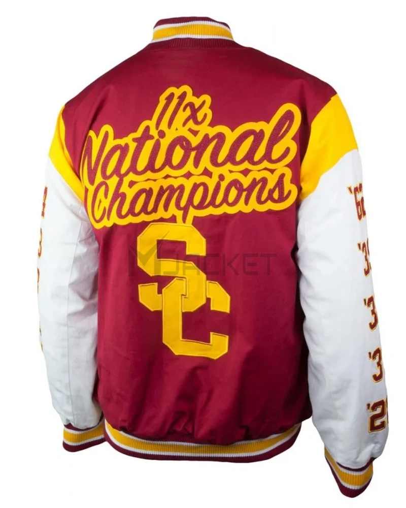 USC Trojans Cardinal SC Interlock Elite Cotton Jacket - image 2