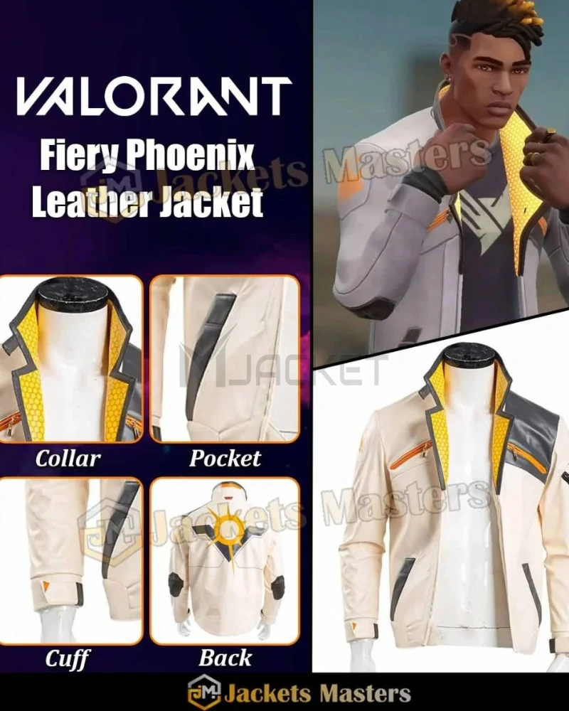 Valorant Phoenix Leather Jacket - image 15