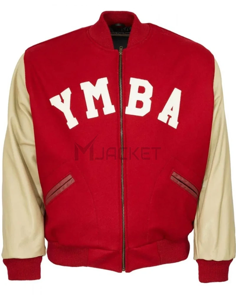 Varsity 1943 Guadalupe Young Men's Buddhist Association Red Jacket - image 1