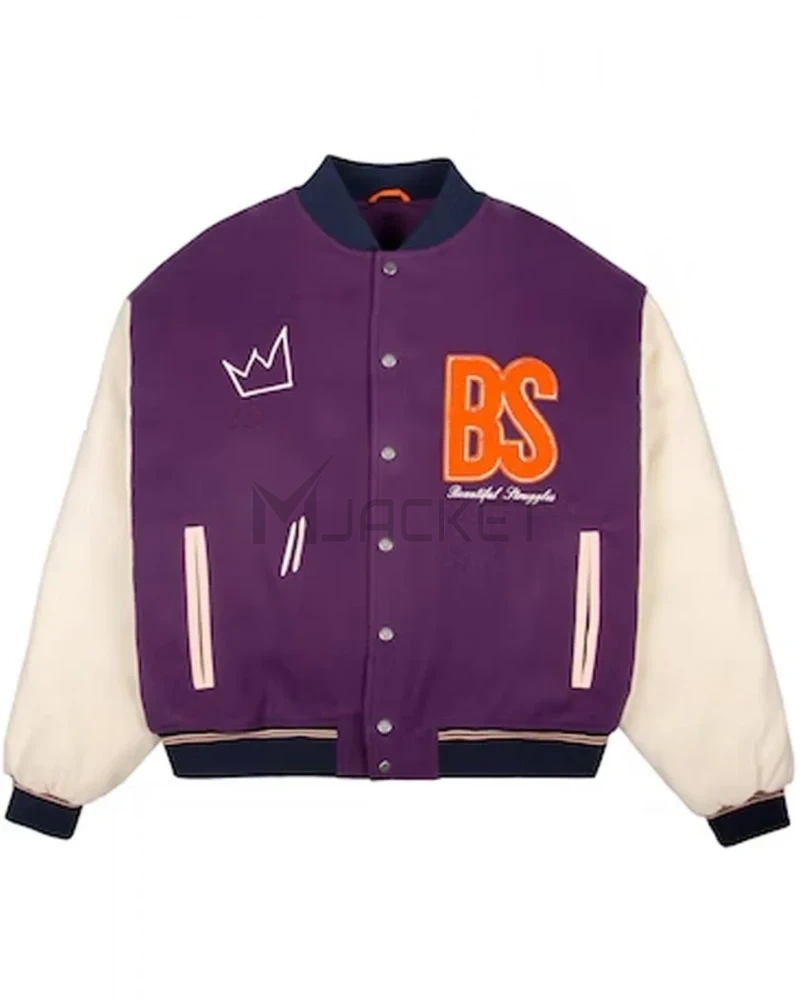Varsity Beautiful Struggles College Purple Jacket - image 1