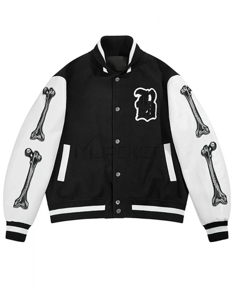 Varsity Boneless Bones Letterman Jacket - image 1