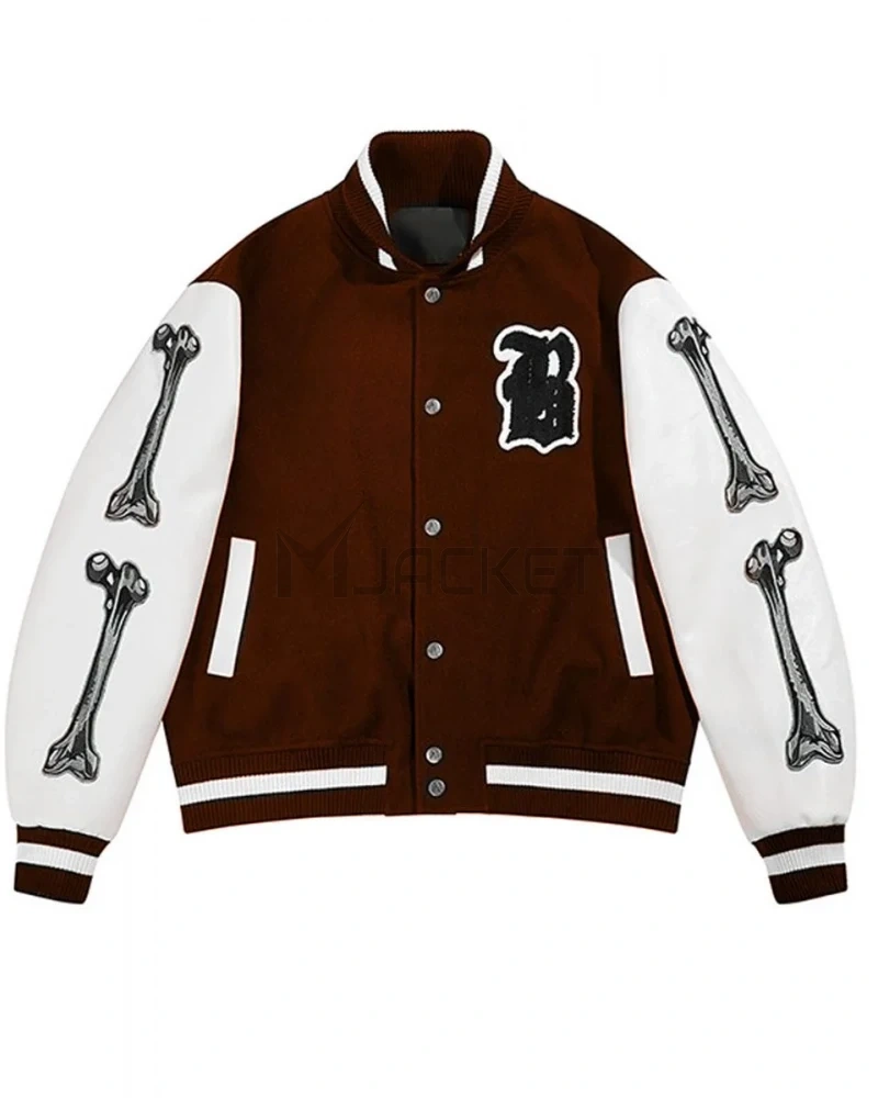 Varsity Boneless Bones Letterman Jacket - image 2