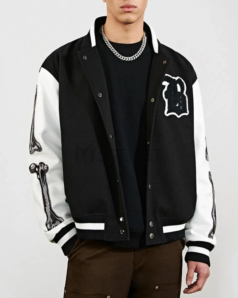 Varsity Boneless Bones Letterman Jacket - image 5