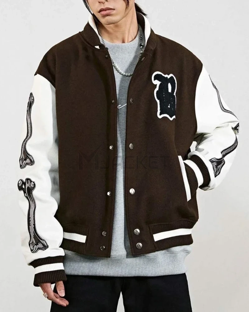 Varsity Boneless Bones Letterman Jacket - image 6