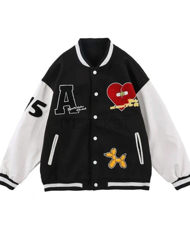 Varsity Broken Heart Tideeku New Embroidery Jacket - image 2