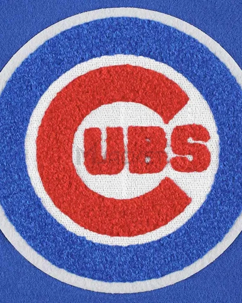 Varsity Chicago Cubs Mash Up White and Royal Blue Jacket - image 4