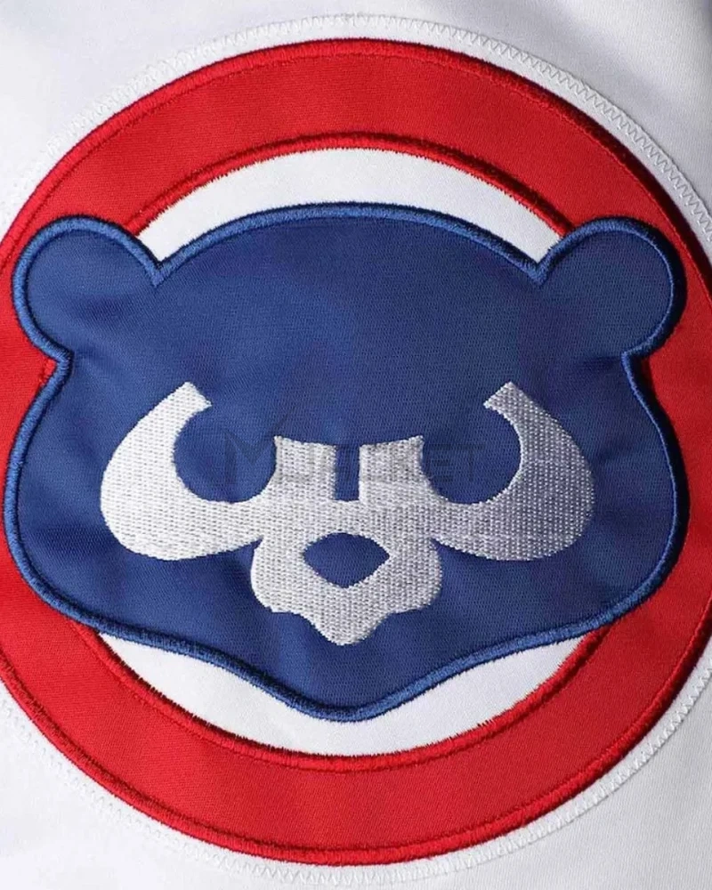 Varsity Chicago Cubs Satin Royal Blue and White Jacket - image 5