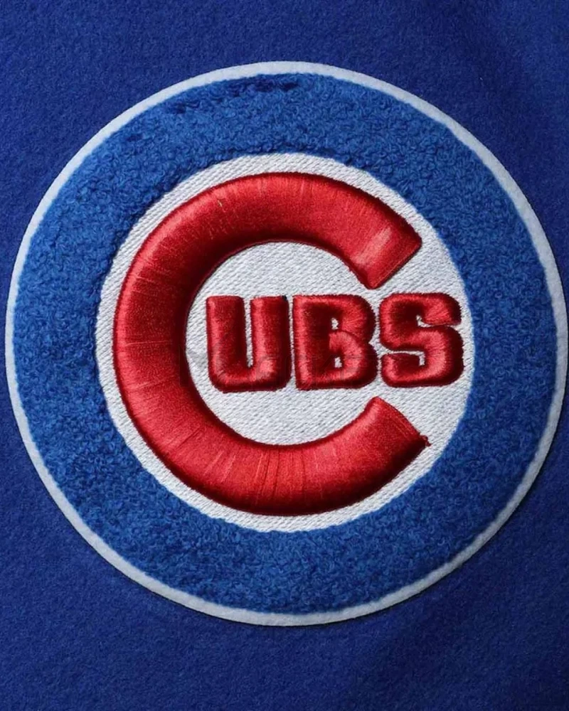 Varsity Chicago Cubs White and Royal Blue Jacket - image 12