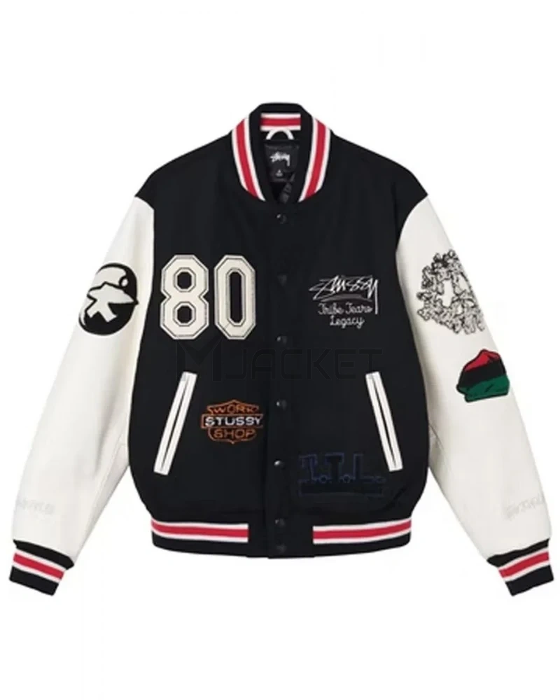 Varsity Denim Tears X Our Legacy TTL Black and White Jacket - image 1