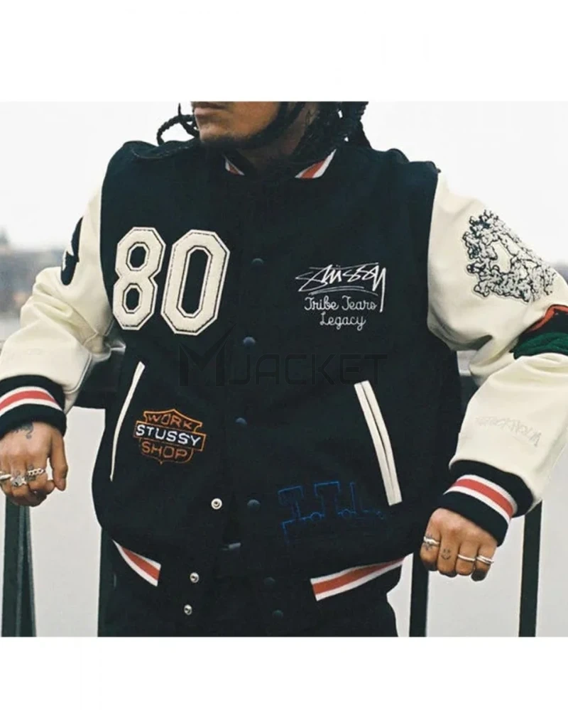 Varsity Denim Tears X Our Legacy TTL Black and White Jacket - image 5