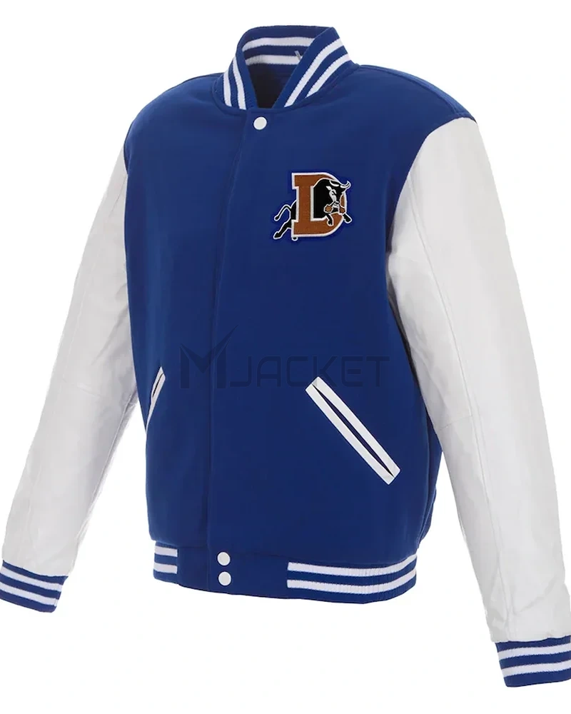 Varsity Durham Bulls Full-Snap Royal/White Jacket - image 1