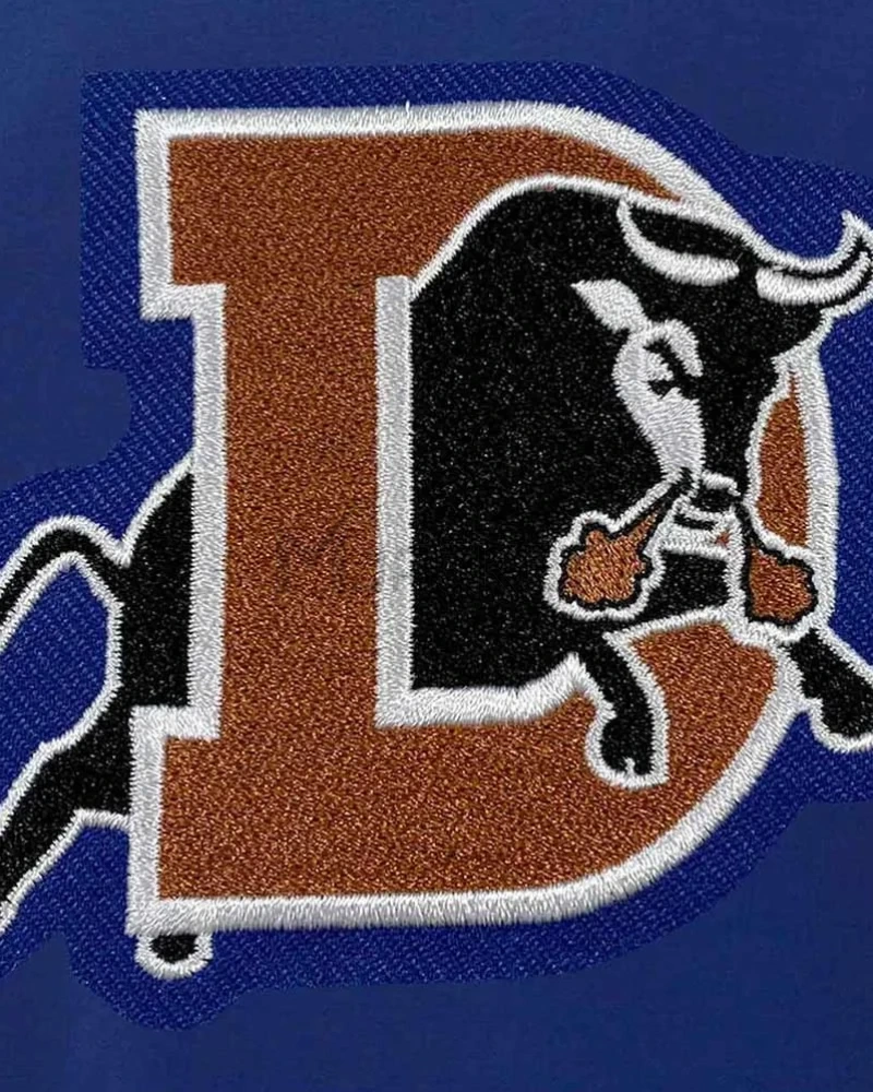 Varsity Durham Bulls Full-Snap Royal/White Jacket - image 3