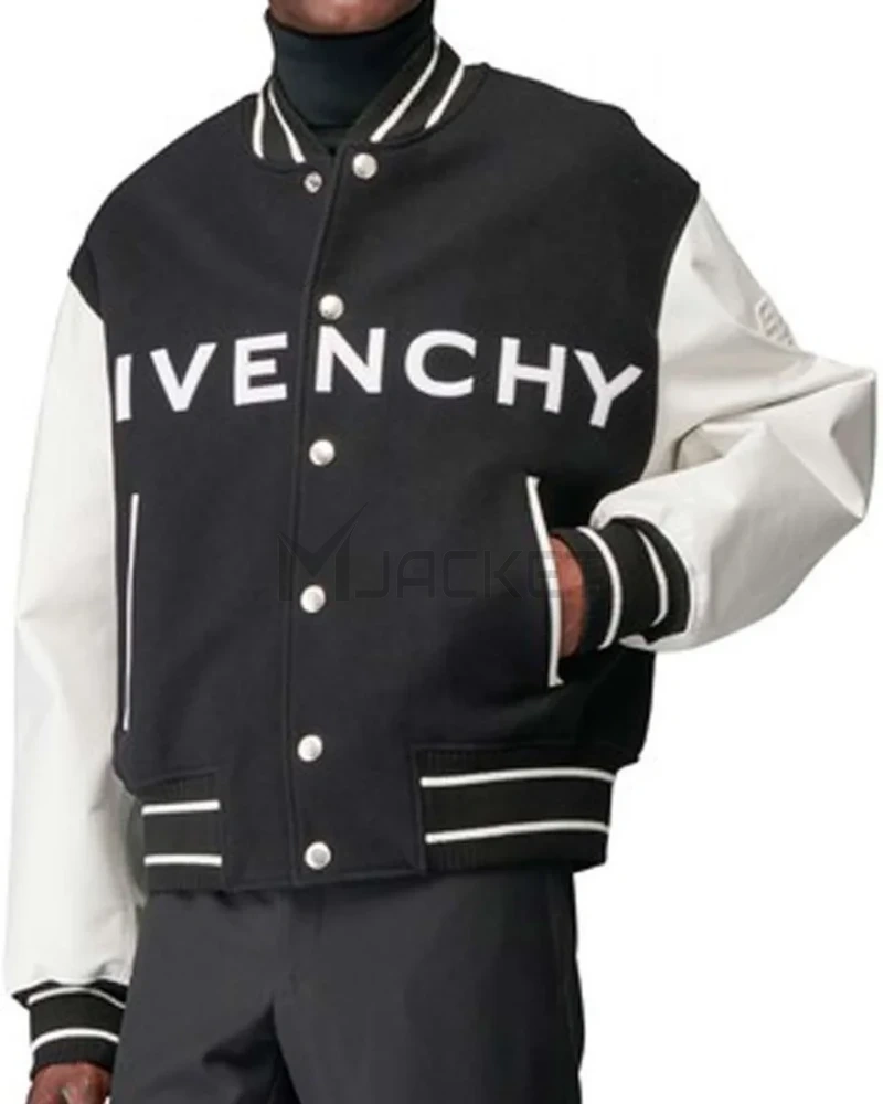 Varsity Givenchy Logo Jacket - image 4