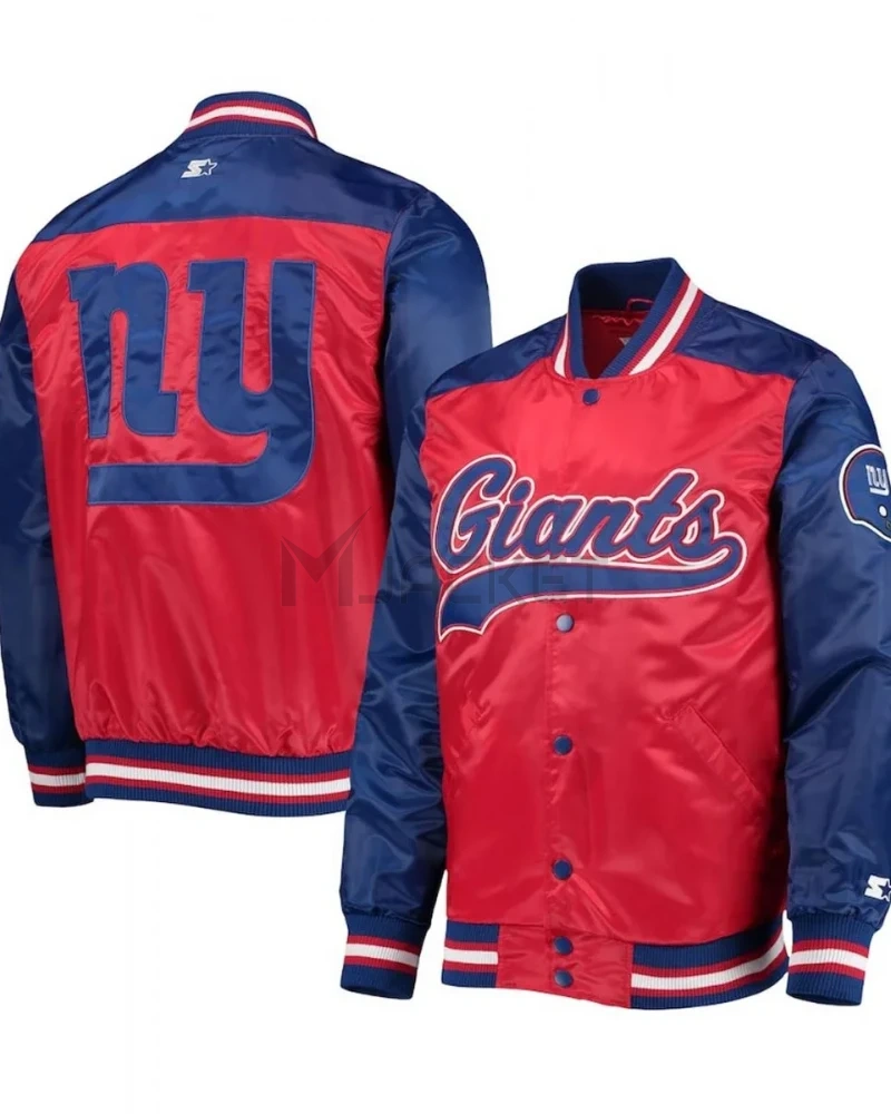 Varsity New York Giants The Tradition II Satin Jacket - image 3