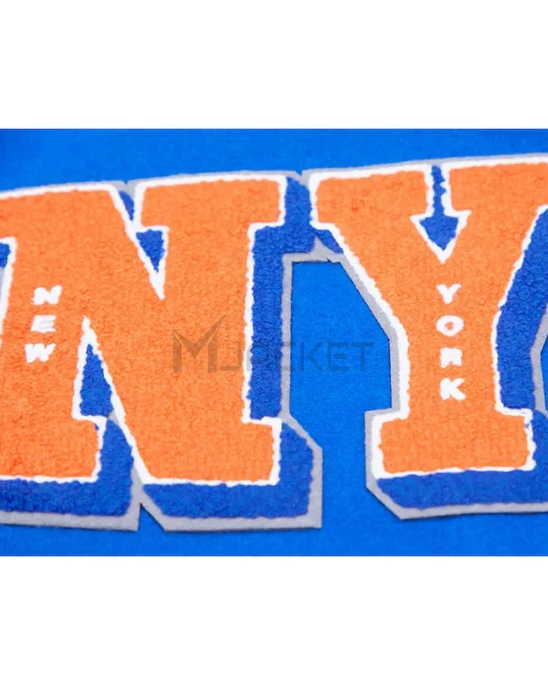 Varsity New York Mets Mash Up Royal Blue/White Jacket - image 8