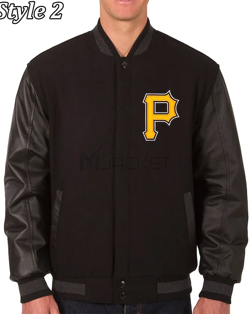 Varsity Pittsburgh Pirates Black/White Jacket - image 2