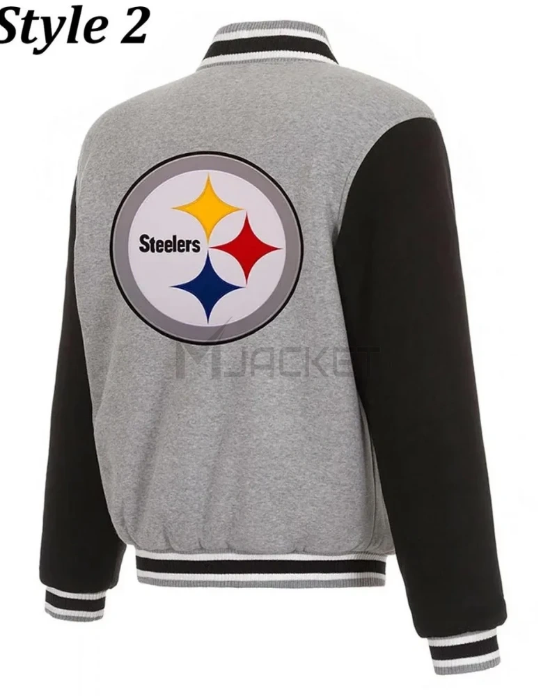 Varsity Pittsburgh Steelers Leather/Wool Jacket - image 4