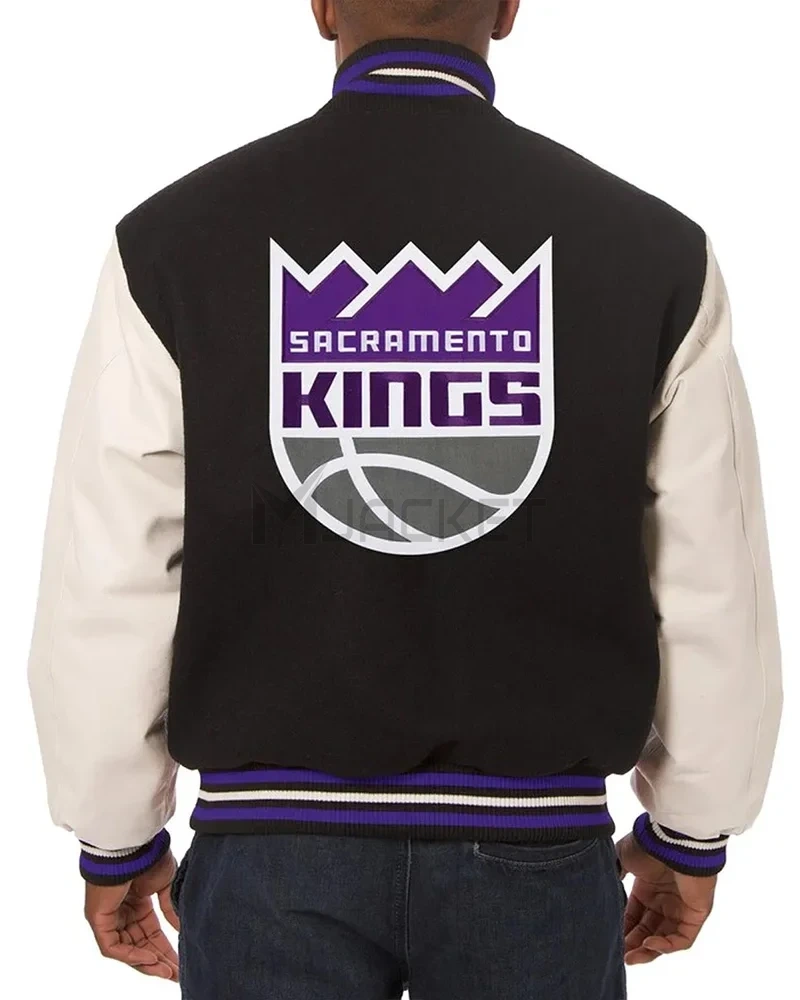 Varsity Sacramento Kings Domestic Black and White Jacket - image 2