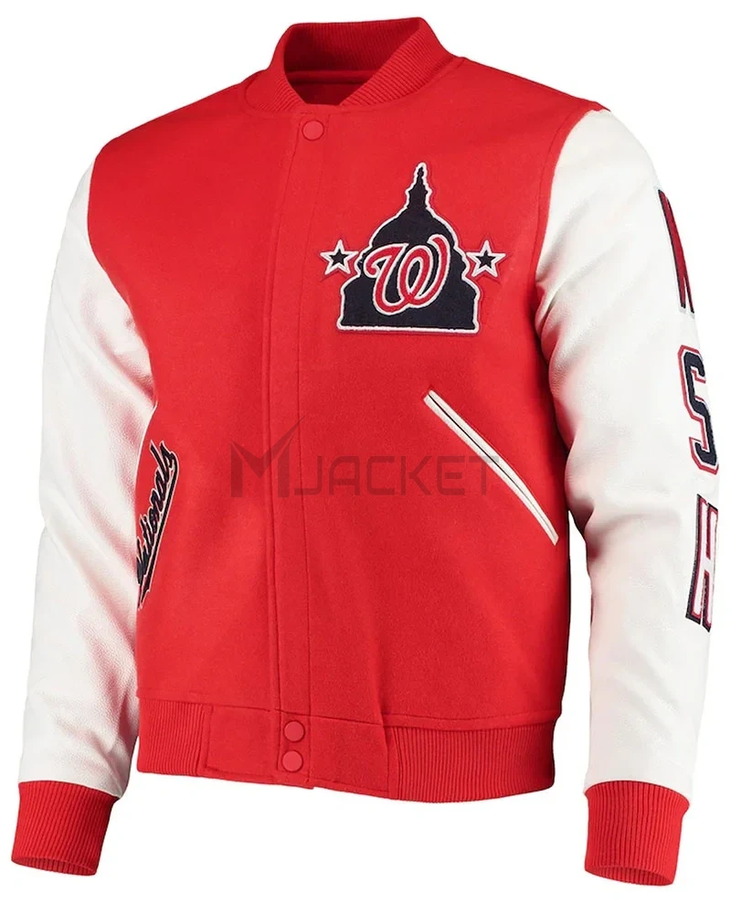 Varsity Washington Nationals Red/White Jacket - image 1