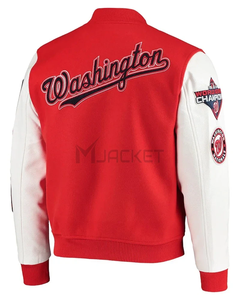 Varsity Washington Nationals Red/White Jacket - image 2