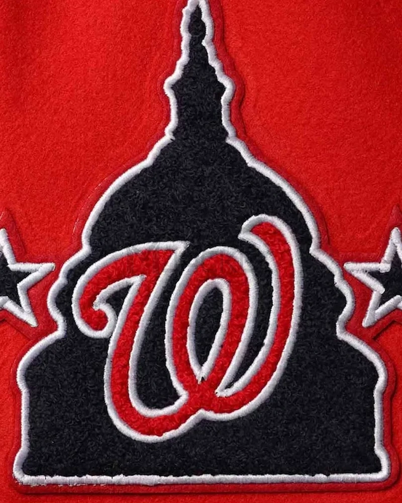 Varsity Washington Nationals Red/White Jacket - image 4