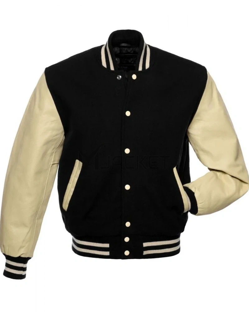 Varsity Wool and Leather Jacket - image 1