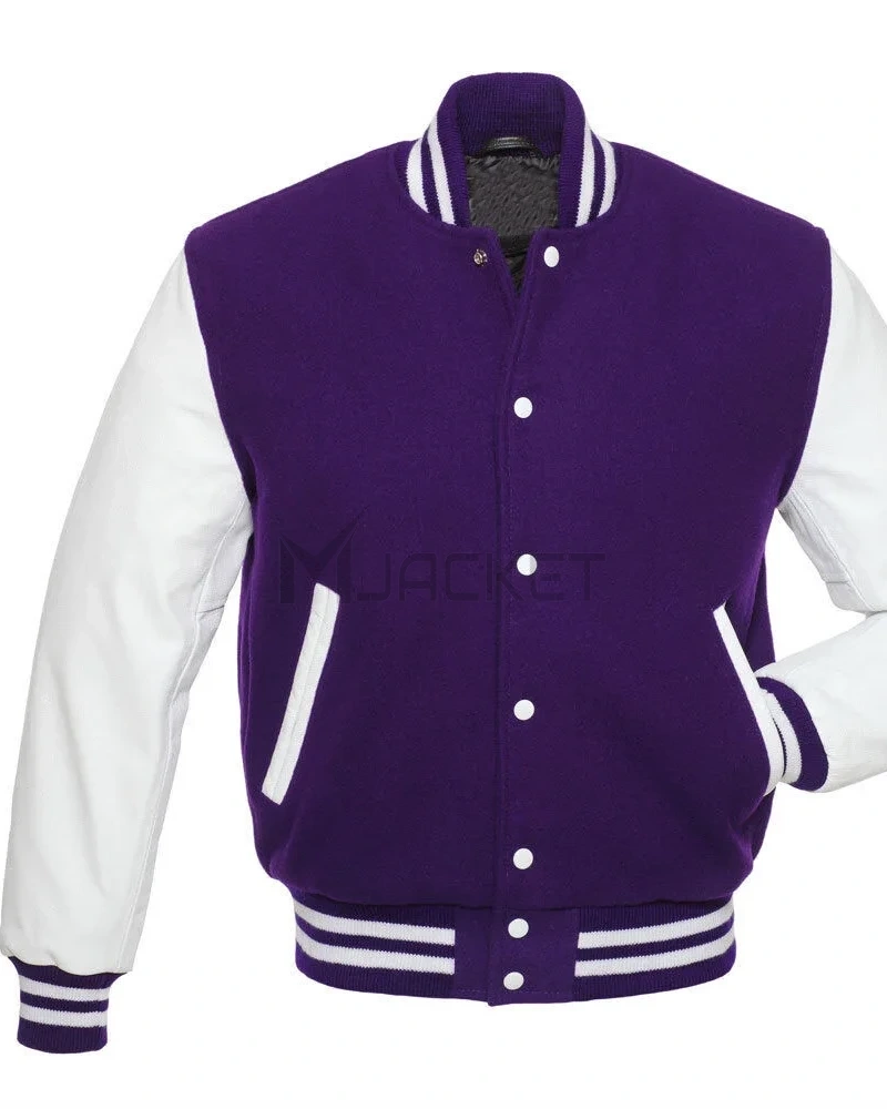 Varsity Wool and Leather Jacket - image 3