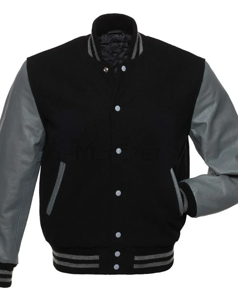 Varsity Wool and Leather Jacket - image 5