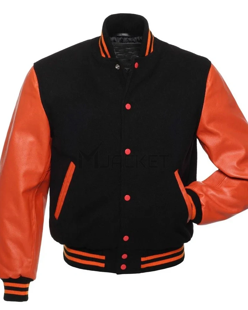 Varsity Wool and Leather Jacket - image 6