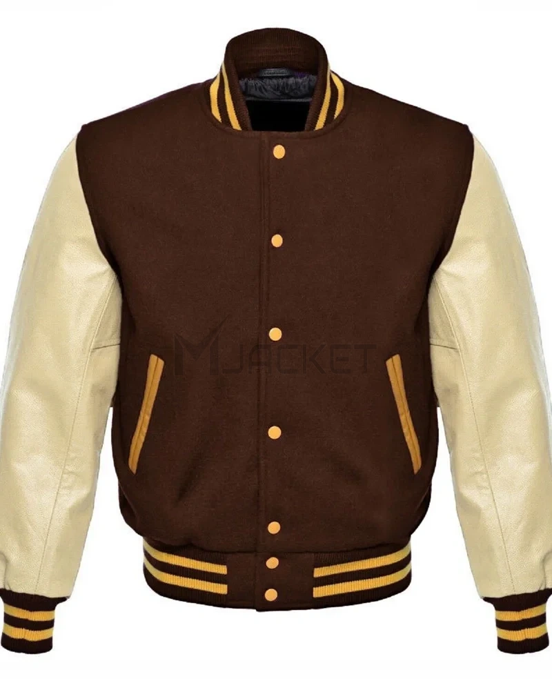 Varsity Wool and Leather Jacket - image 9