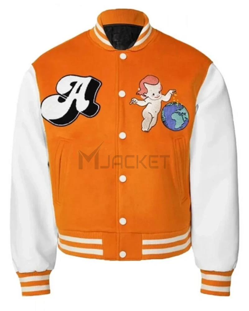 Varsity Worldwide Cherub A Few Good Kids Wool/Leather Jacket - image 1