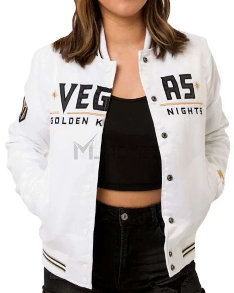 Vegas Golden Knights Satin Jacket - image 16