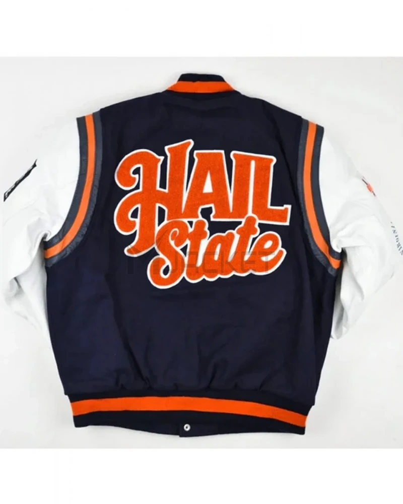 Virginia State University Motto 2.0 Hail State Varsity Jacket - image 4