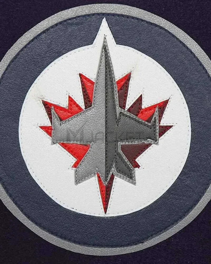 Winnipeg Jets Blue and White Varsity Two-Tone Jacket - image 2
