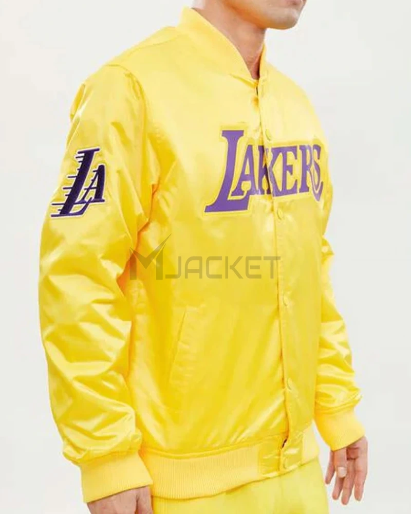 Wordmark Los Angeles Lakers Satin Jacket - image 11