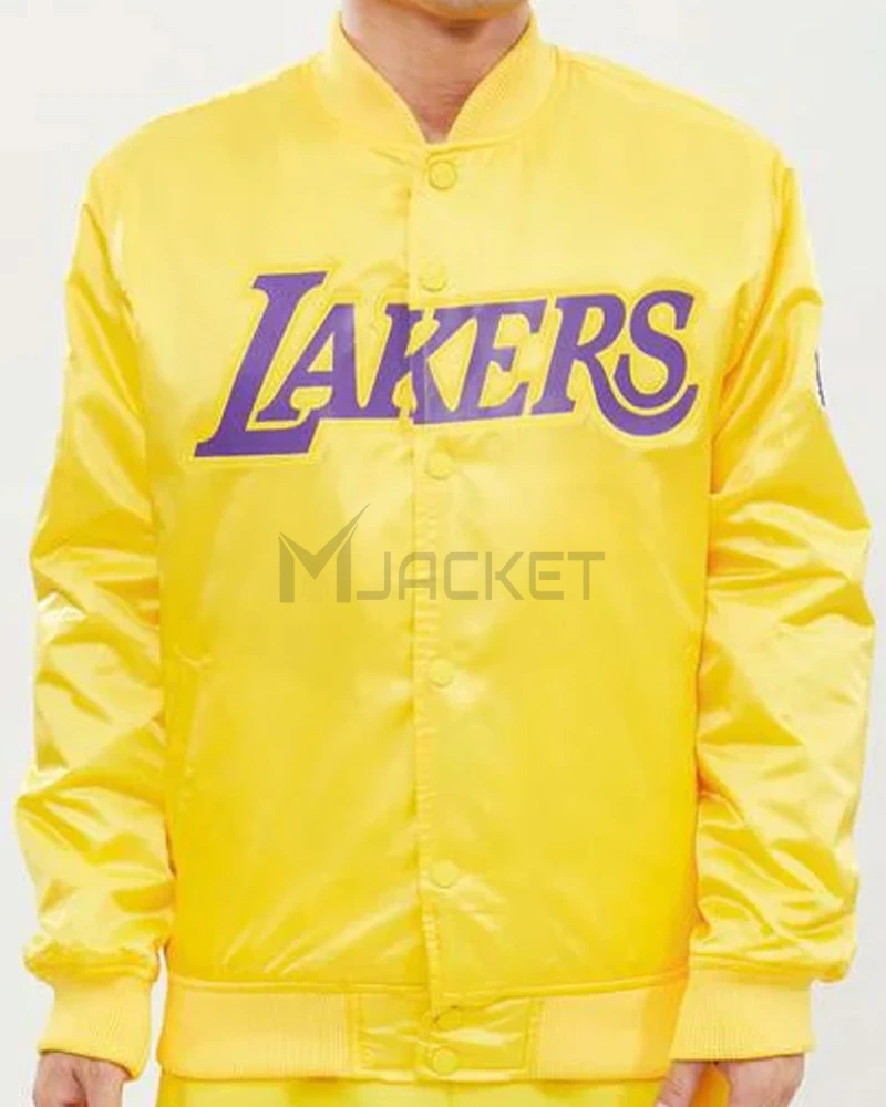 Wordmark Los Angeles Lakers Satin Jacket - image 2